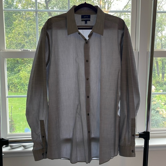 Gray button down dress